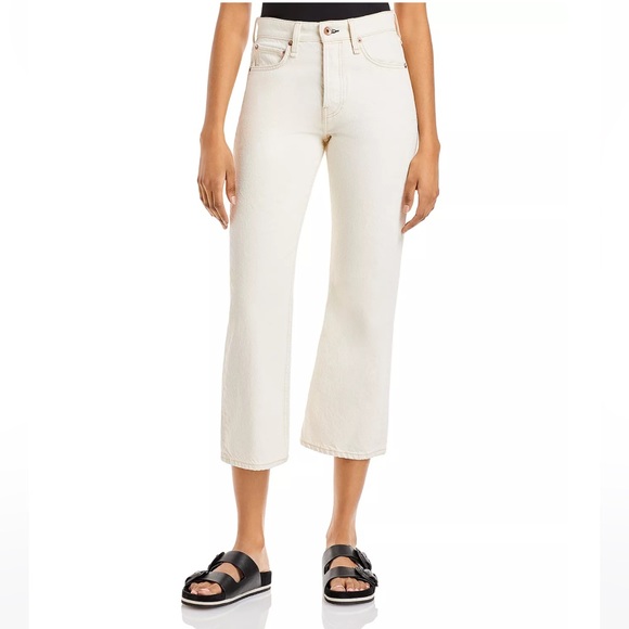 Women’s Rag & Bone High Rise Cropped Flare Jeans - ECRU White - Size 0/23 - NWT